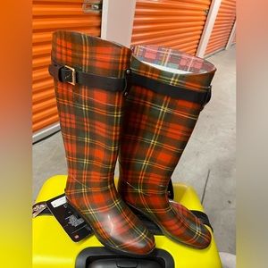 Burberry rain boots